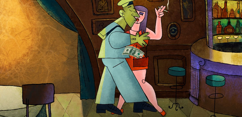 "Hostess", a Video Clip by the Band "Gibkiy Chaplin"